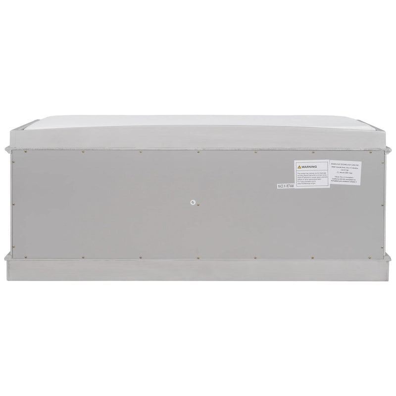 Banc de rangement avec 4 portes et étagères réglables