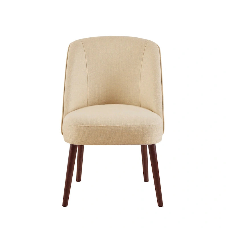 Chaise de salle à manger à dossier arrondi naturel - 22,25larg. x 24,5prof. x 34,6haut.