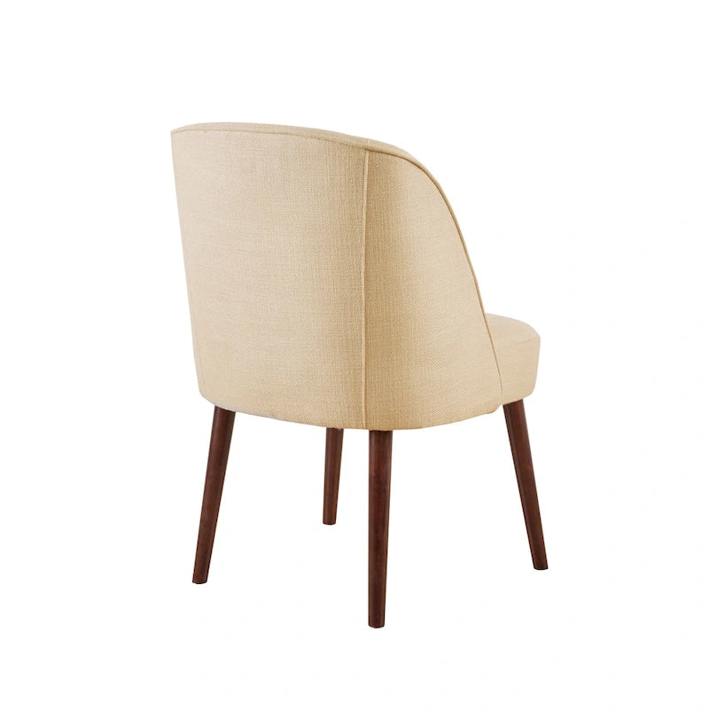 Chaise de salle à manger à dossier arrondi naturel - 22,25larg. x 24,5prof. x 34,6haut.