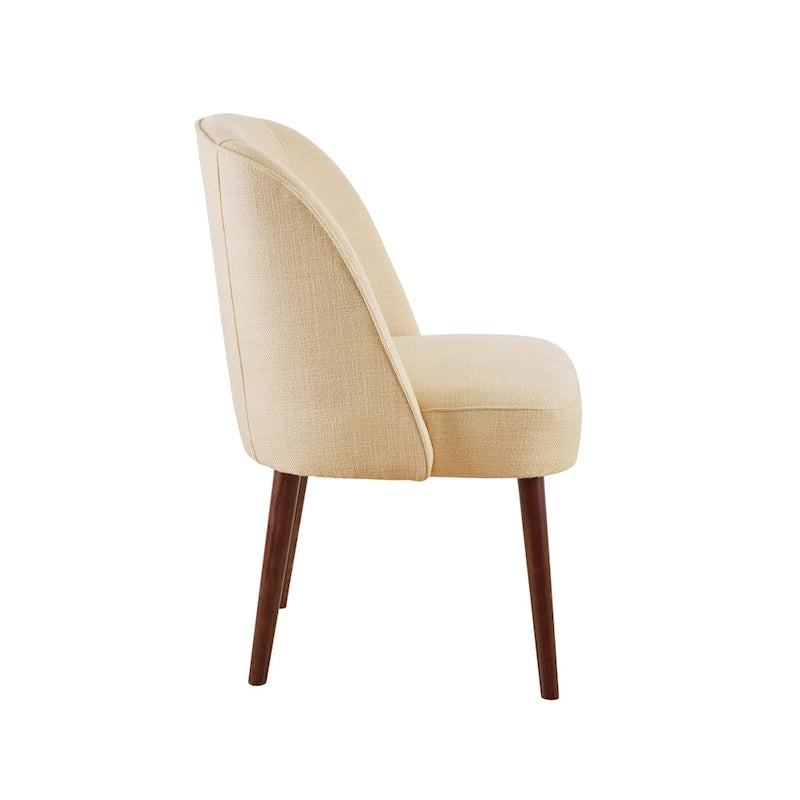 Chaise de salle à manger à dossier arrondi naturel - 22,25larg. x 24,5prof. x 34,6haut.