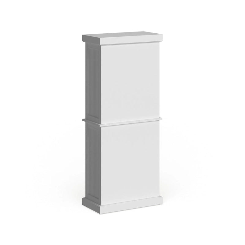 Garde-manger poncé blanc cassé avec quatre portes - S/O