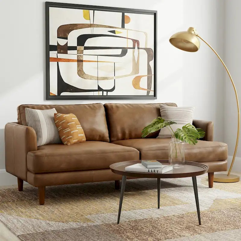 Canapé moderne du milieu du siècle de 76 pouces de large