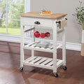 Desserte de cuisine roulante avec étagères de rangement et roues – Îlot utilitaire portable pour cuisine ou salle à manger
