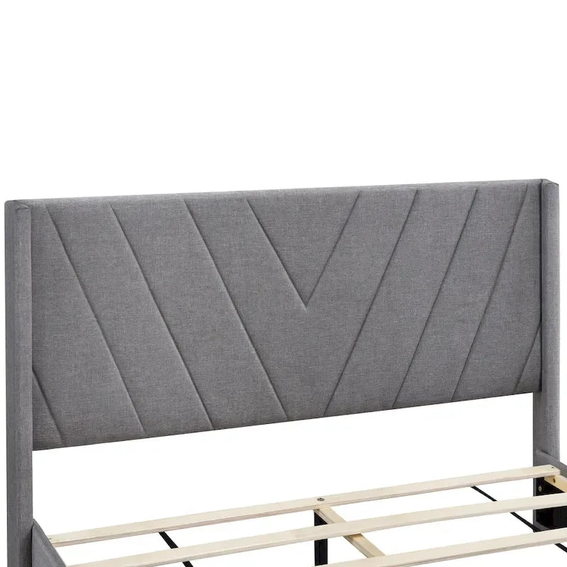 Lit Queen Size avec 3 tiroirs de rangement