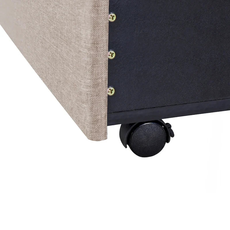 Lit Queen Size avec 3 tiroirs de rangement
