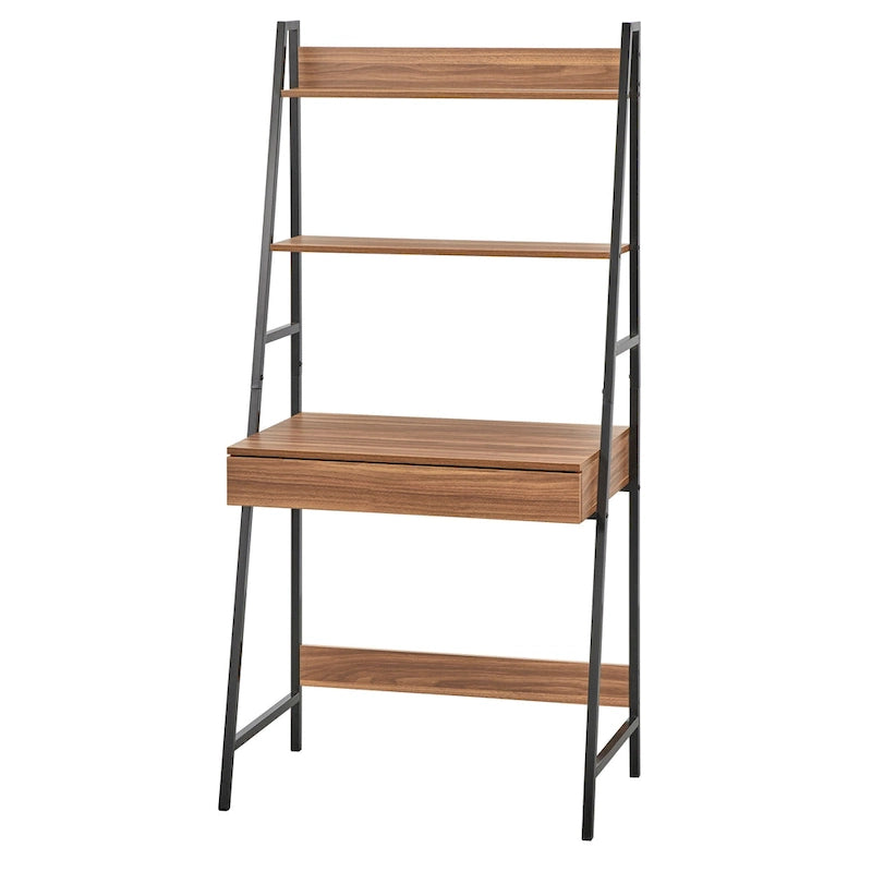 Bureau échelle peu encombrant avec étagères de rangement pour le bureau à domicile ou la chambre