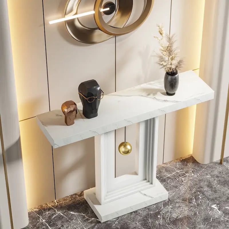 39.5 pouces, table console étroite, table d'appoint de couloir pour entrée