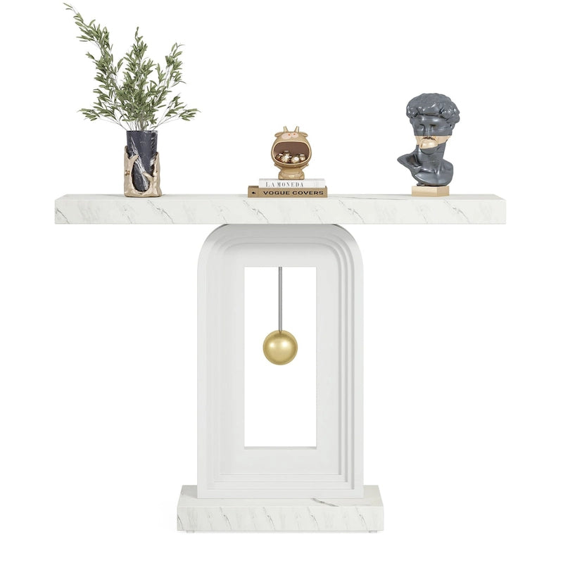 39.5 pouces, table console étroite, table d'appoint de couloir pour entrée