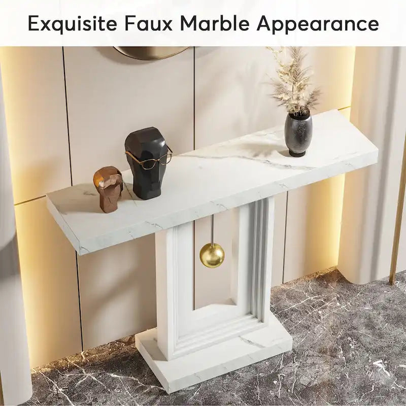39.5 pouces, table console étroite, table d'appoint de couloir pour entrée