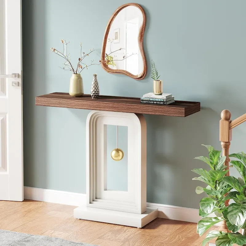 39.5 pouces, table console étroite, table d'appoint de couloir pour entrée