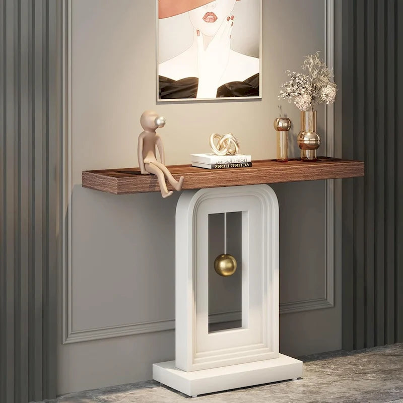 39.5 pouces, table console étroite, table d'appoint de couloir pour entrée