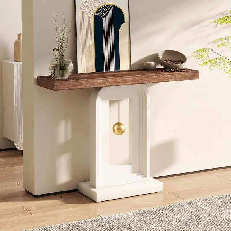 39.5 pouces, table console étroite, table d'appoint de couloir pour entrée