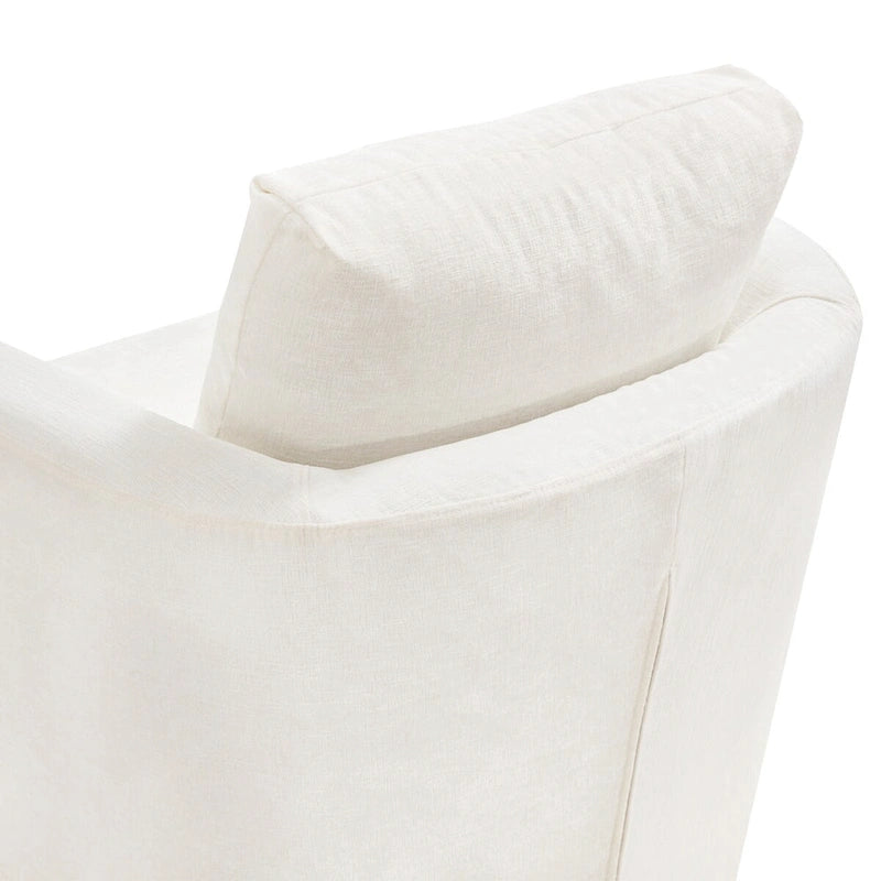 Ensemble de 2 Fauteuils Pivotants Modernes en Chenille pour Salon