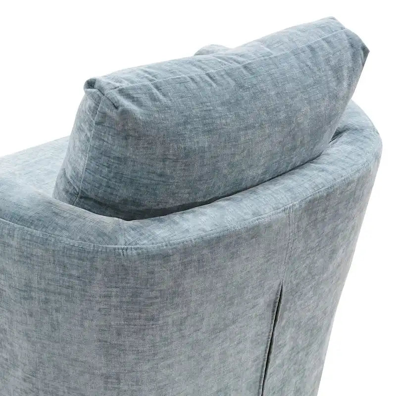 Ensemble de 2 Fauteuils Pivotants Modernes en Chenille pour Salon