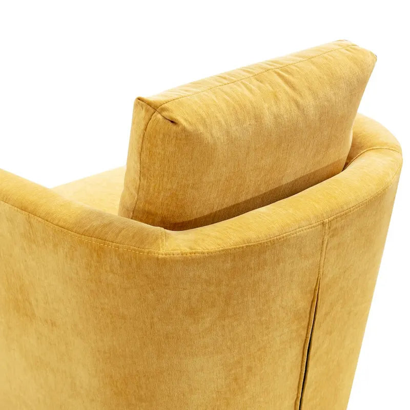 Ensemble de 2 Fauteuils Pivotants Modernes en Chenille pour Salon