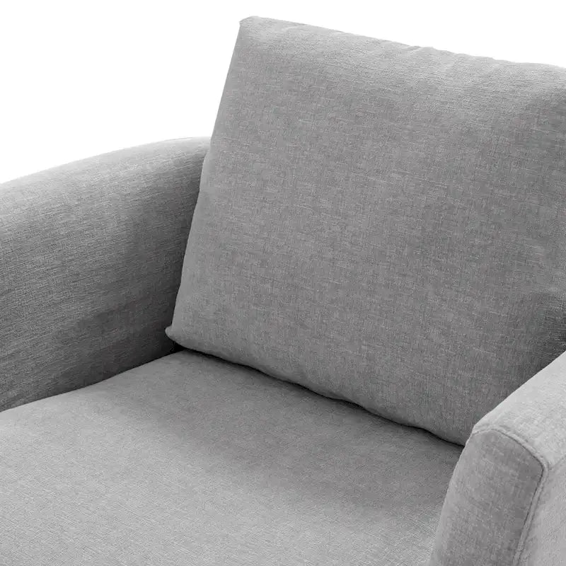 Ensemble de 2 Fauteuils Pivotants Modernes en Chenille pour Salon