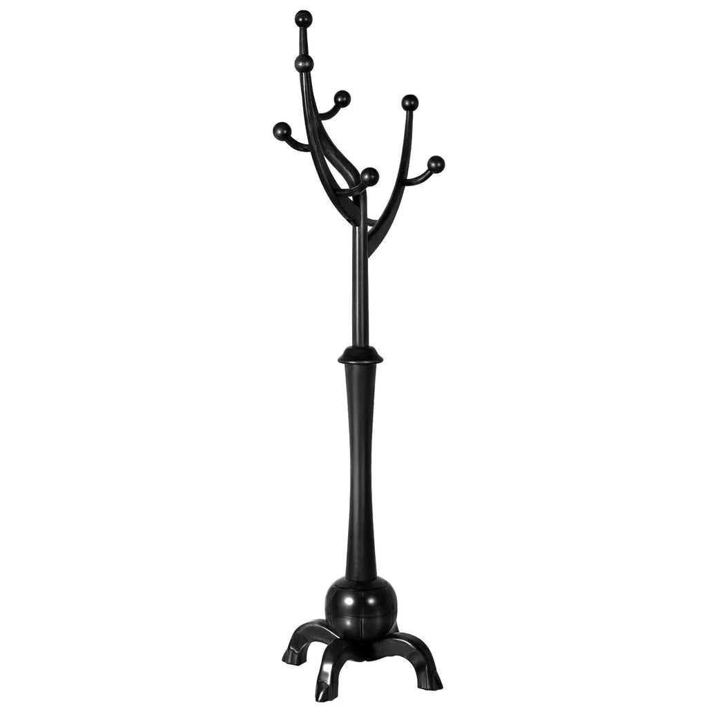 Porte-manteau sur pied en bois d'hévéa forme branche d'arbre avec 8 crochets - 24,5 L x 70,87 H